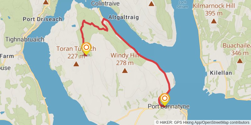 West Island Way stage 3 Map