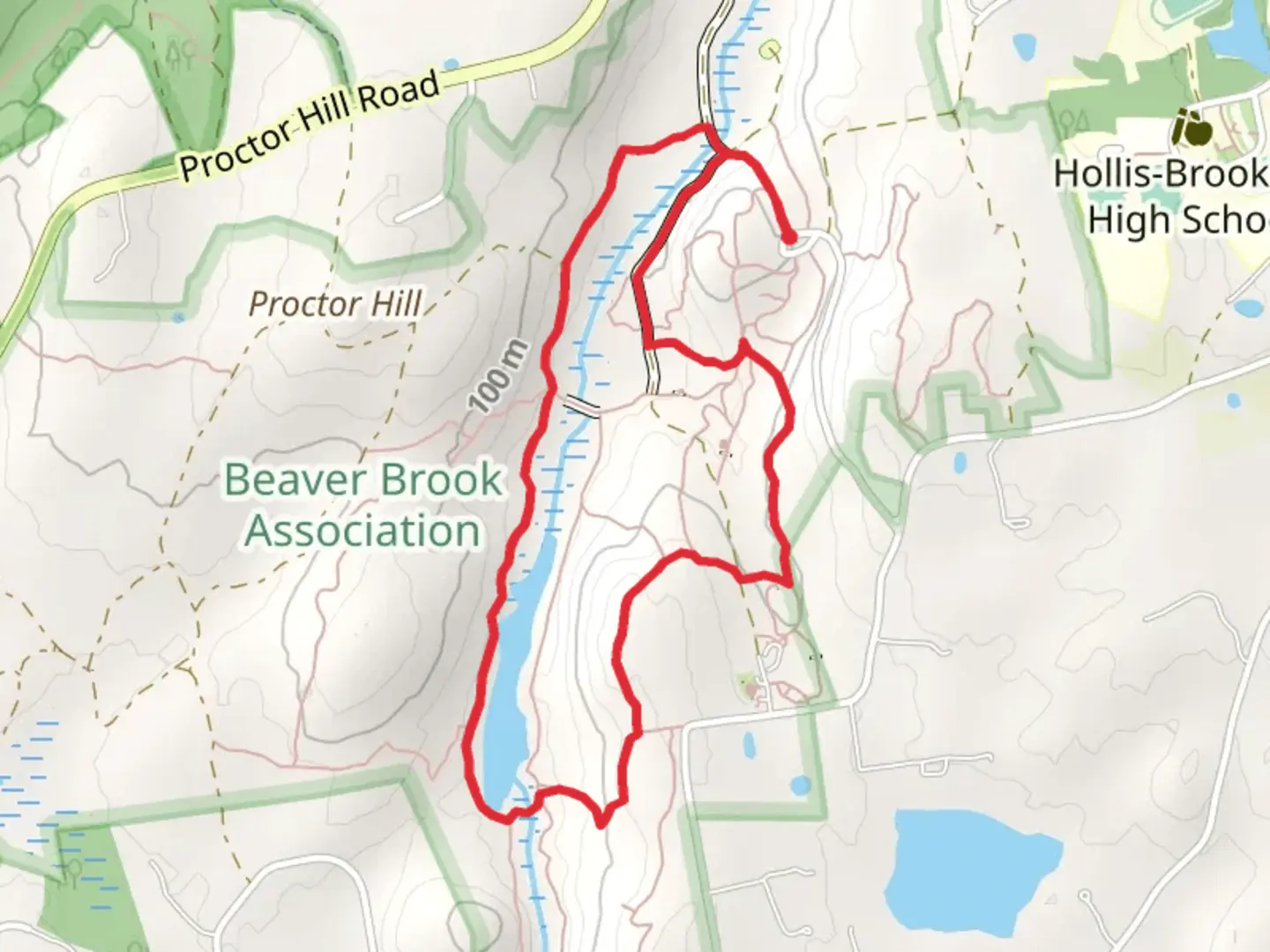 An image depicting the trail Beaver Brook Trail Loop and its surrounding area.