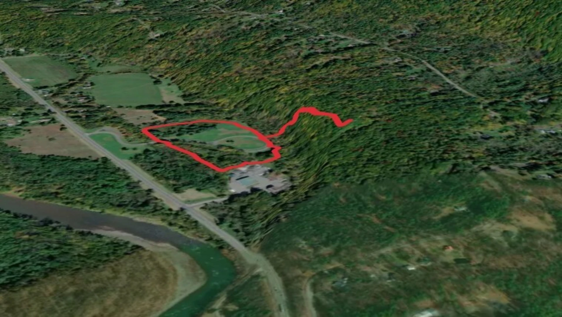 An image depicting the trail Interpretive Loop Trail and Upper Ridge Trail and its surrounding area.