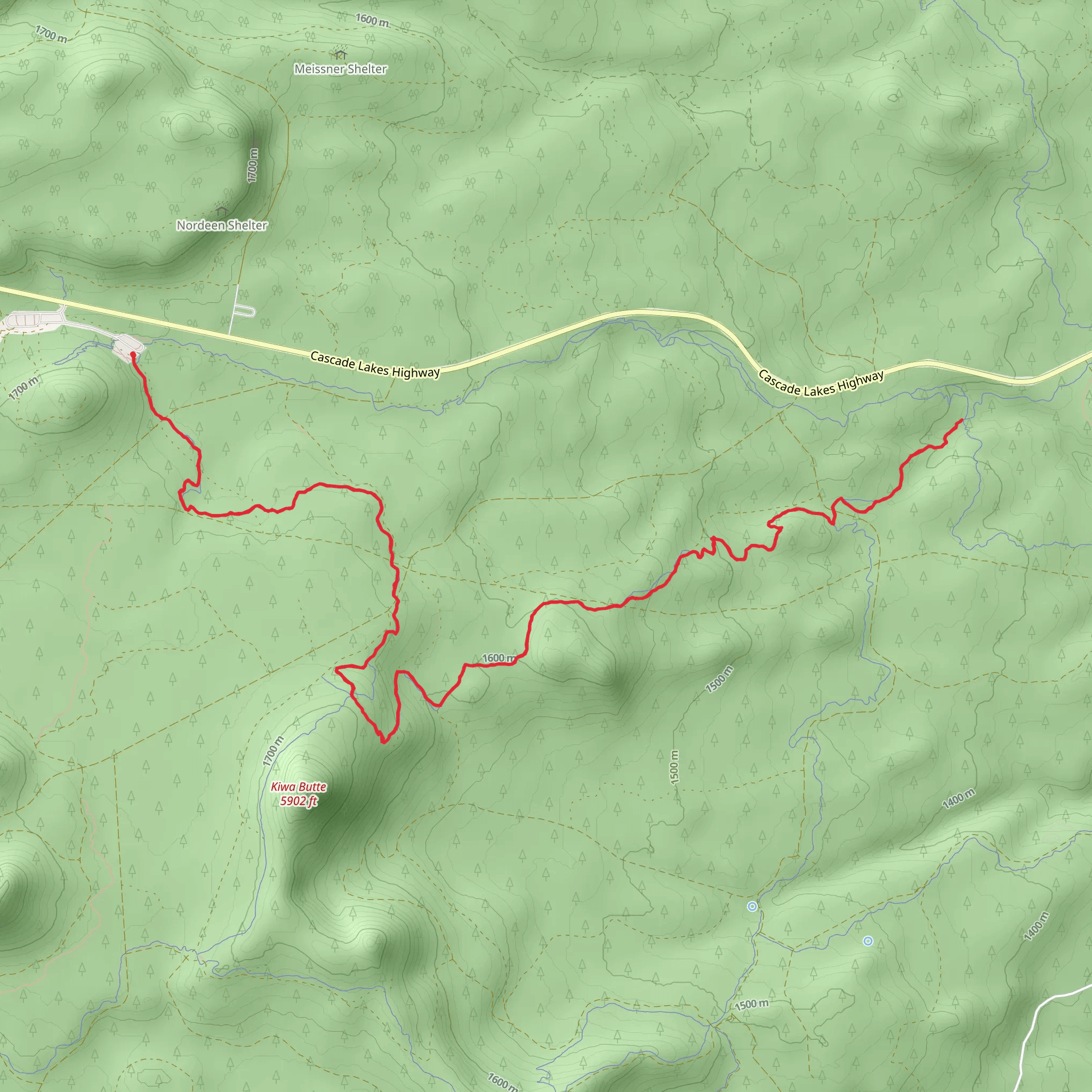 Tiddlywinks Trail mobile static map