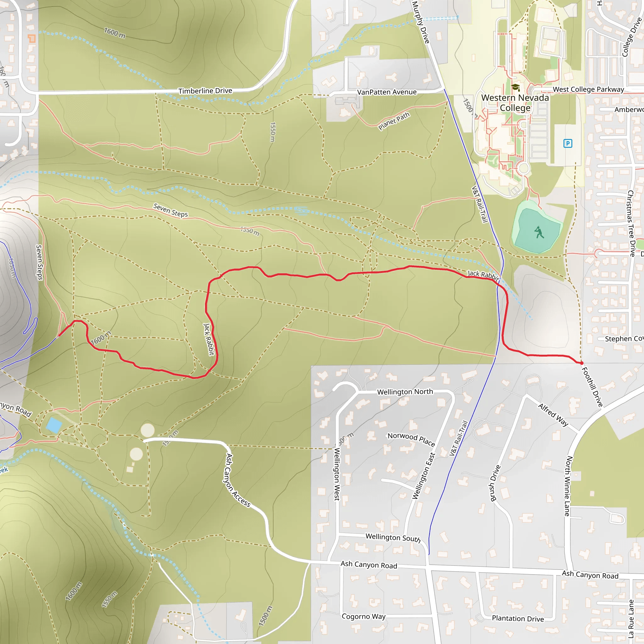 Jack Rabbit mobile static map