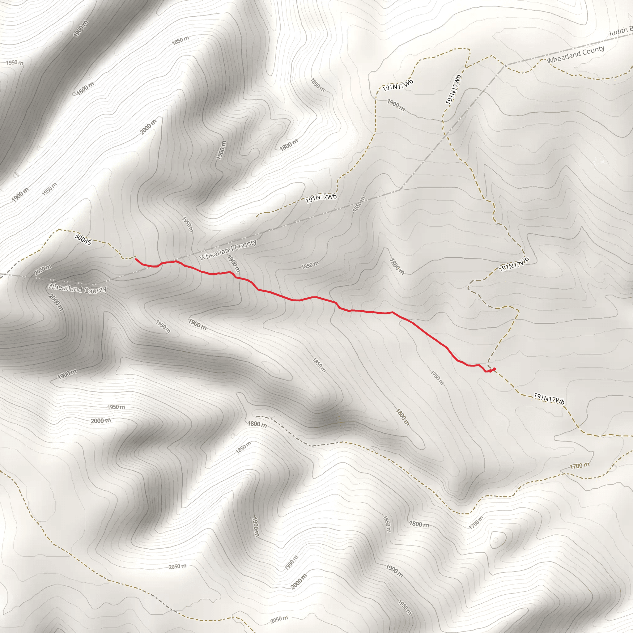 Ponderosa Trail mobile static map