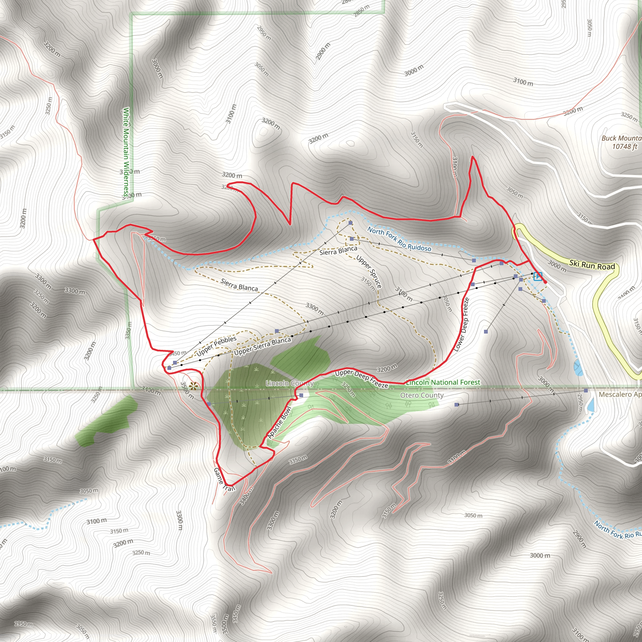Lookout Mountain Loop mobile static map