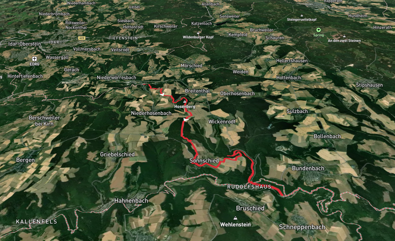 Herrstein to Bundenbach via Hosenberg