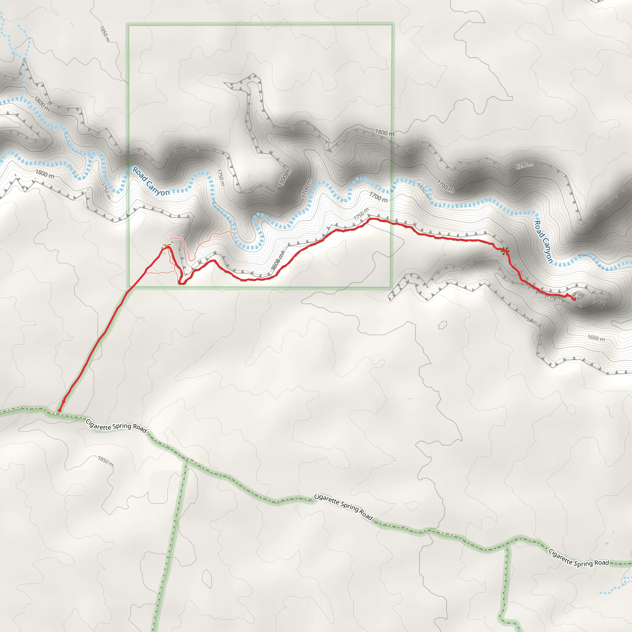 Citadel Trail mobile static map