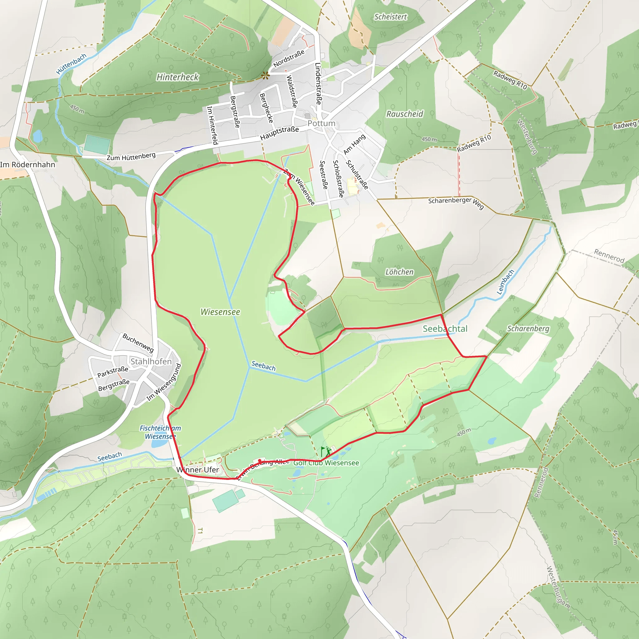 Wiesensee Loop mobile static map