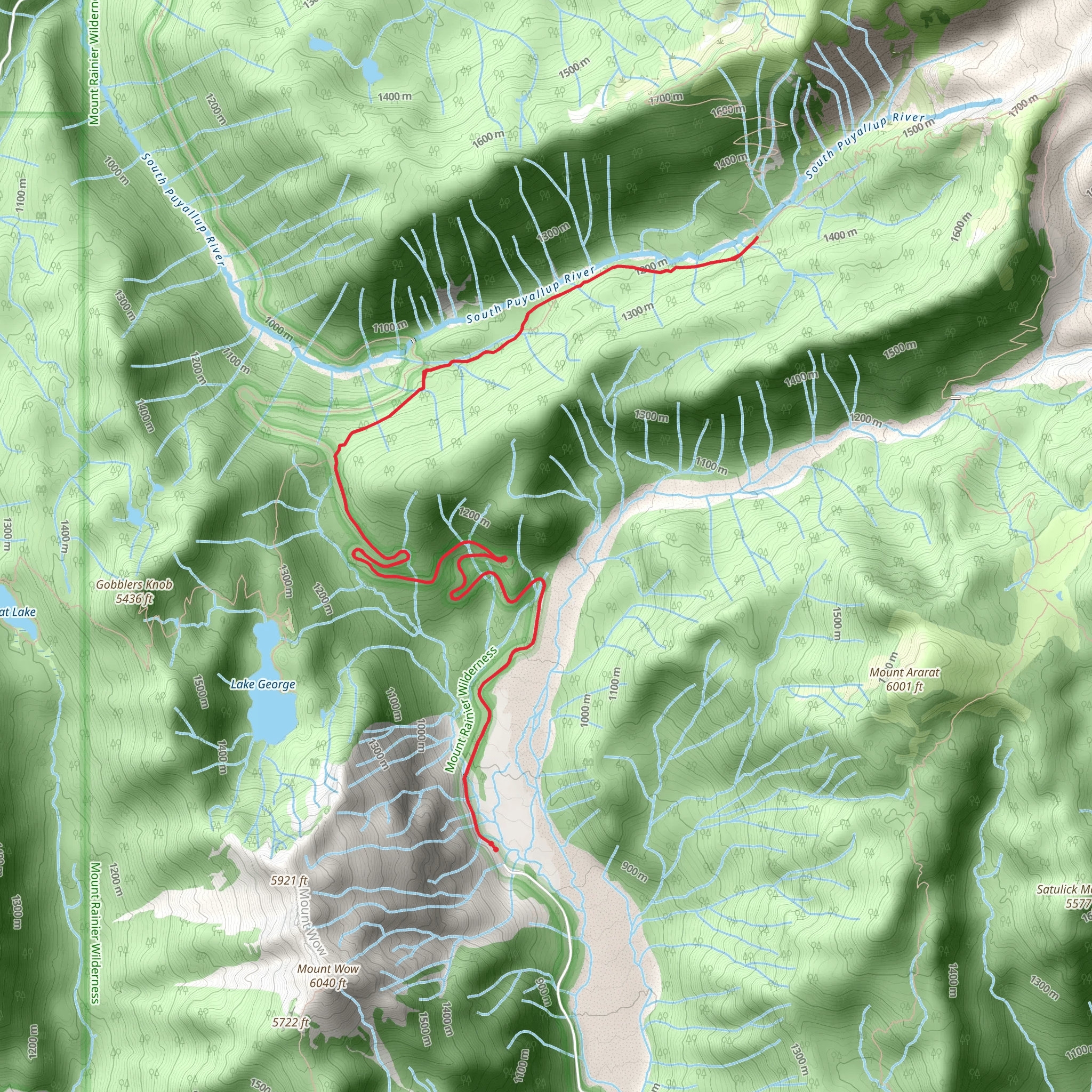 Emerald Ridge Trail mobile static map