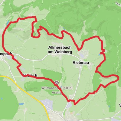 Kleinaspach and Rietenau Loop mobile static map