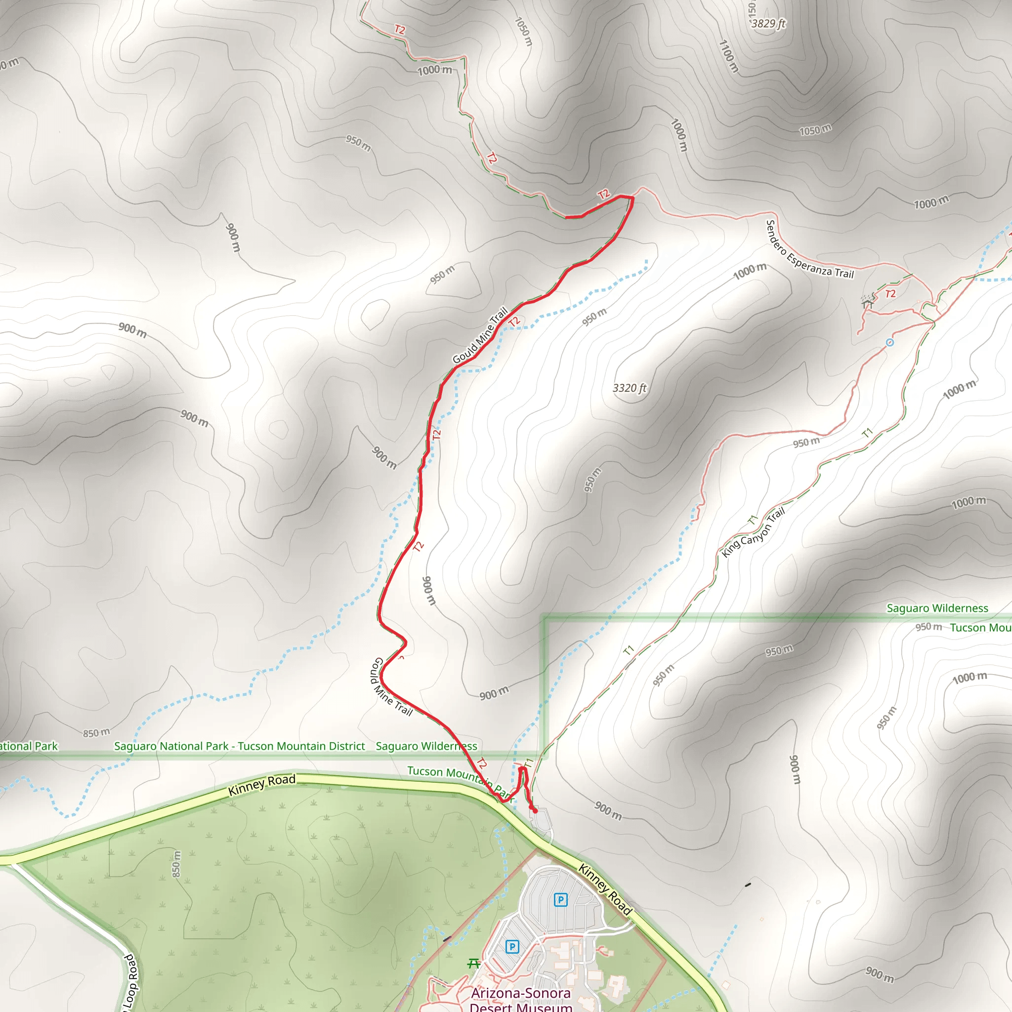 Gould Mine Trail mobile static map