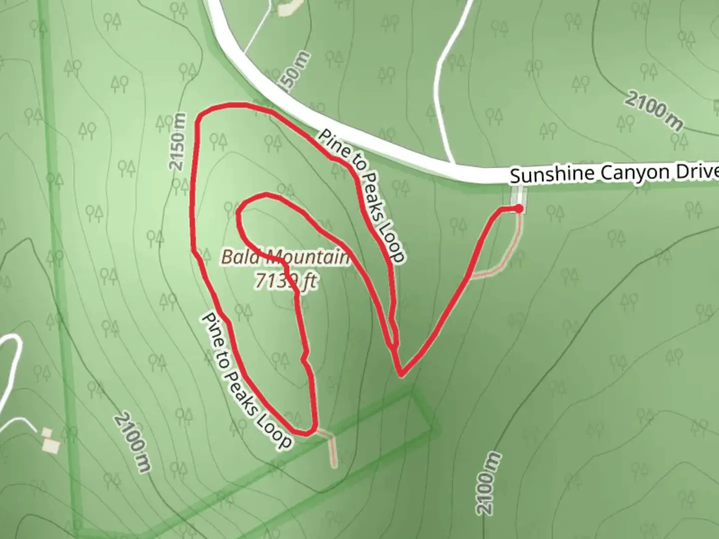 An image depicting the trail Bald Mountain - Pine to Peaks Loop and its surrounding area.
