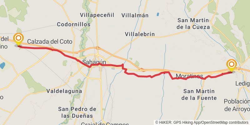 Camino Catalan stage 34 Map