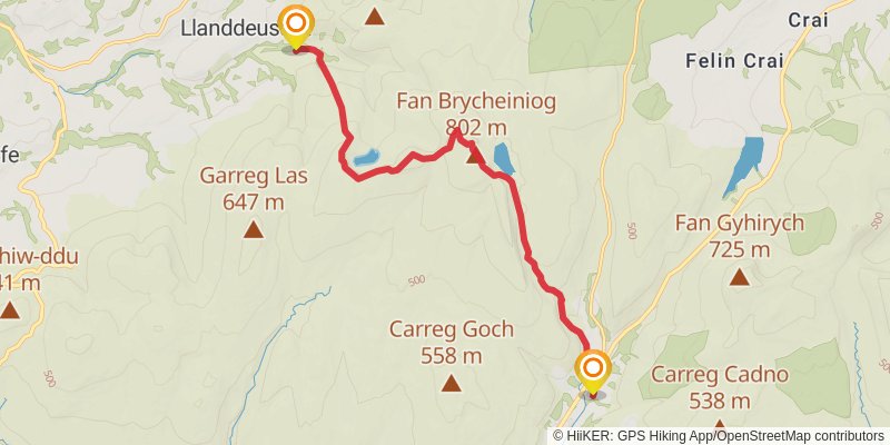 Celtic Way stage 10 Map