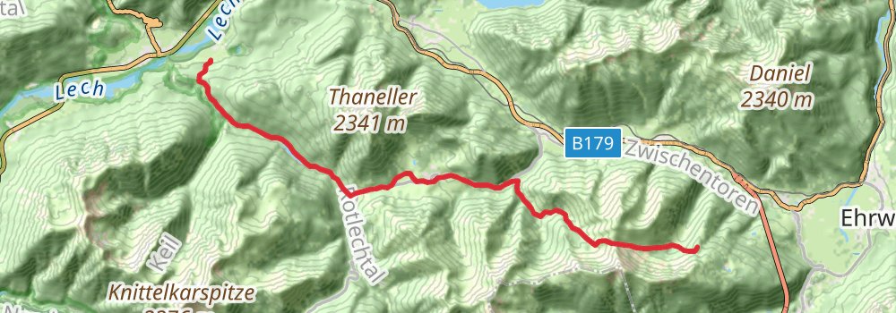 Via Alpina - Red Trail stage 52 Map