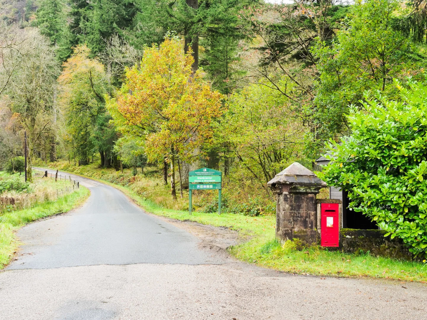 An image depicting the trail Creag Tharsuinn Loop from Glenbranter and its surrounding area.