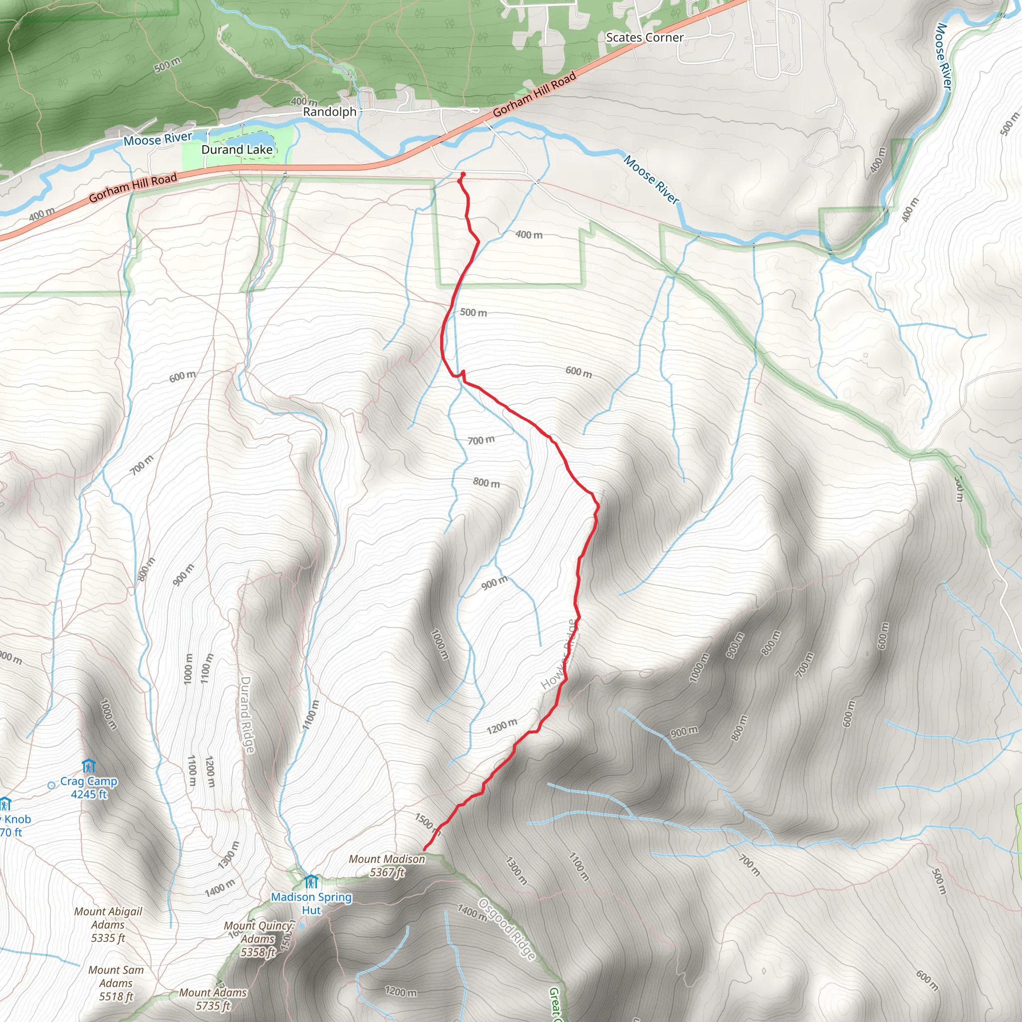 Howker Ridge Trail mobile static map
