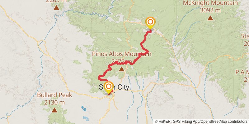 Continental Divide Trail stage 3 Map