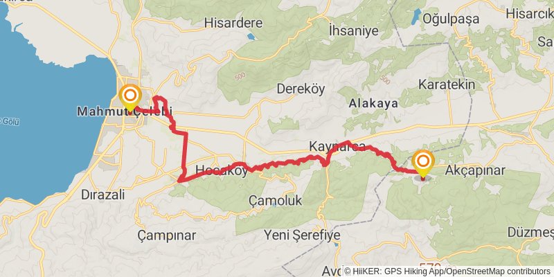 Sufi Trail stage 8 Map