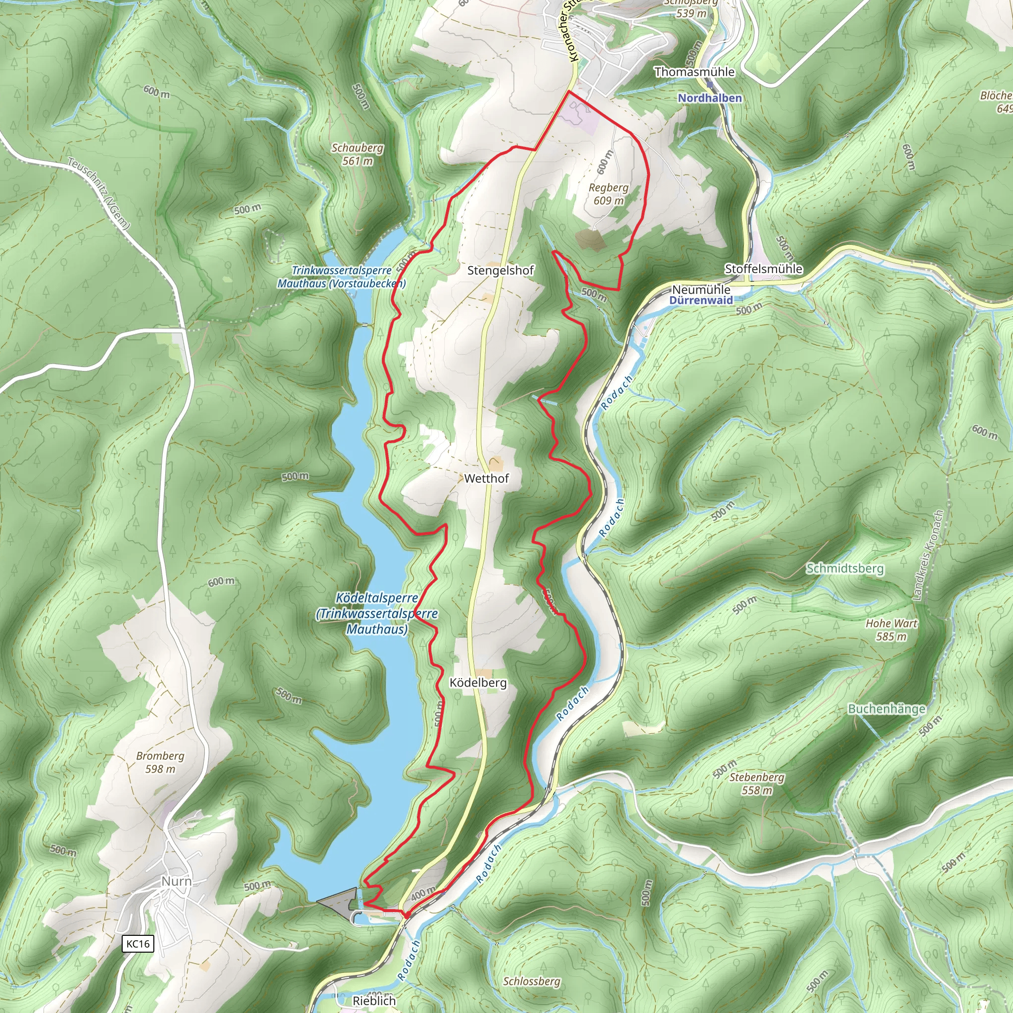 Maut Weg RT 33 Loop mobile static map