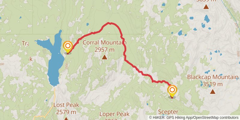 Theodore Solomons Trail stage 9 Map