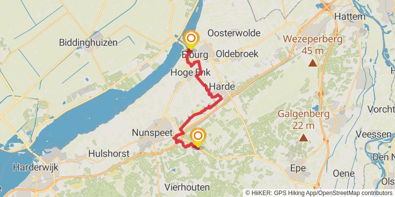 Westerborkpad stage 9 Map