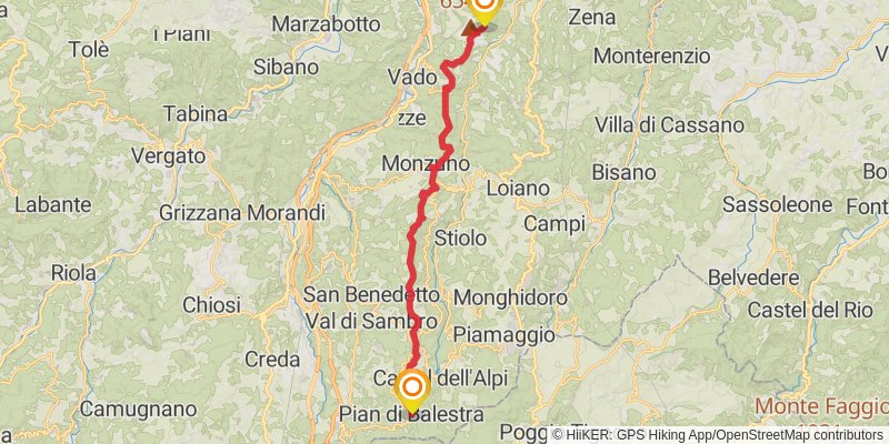 Via Degli Dei stage 3 Map