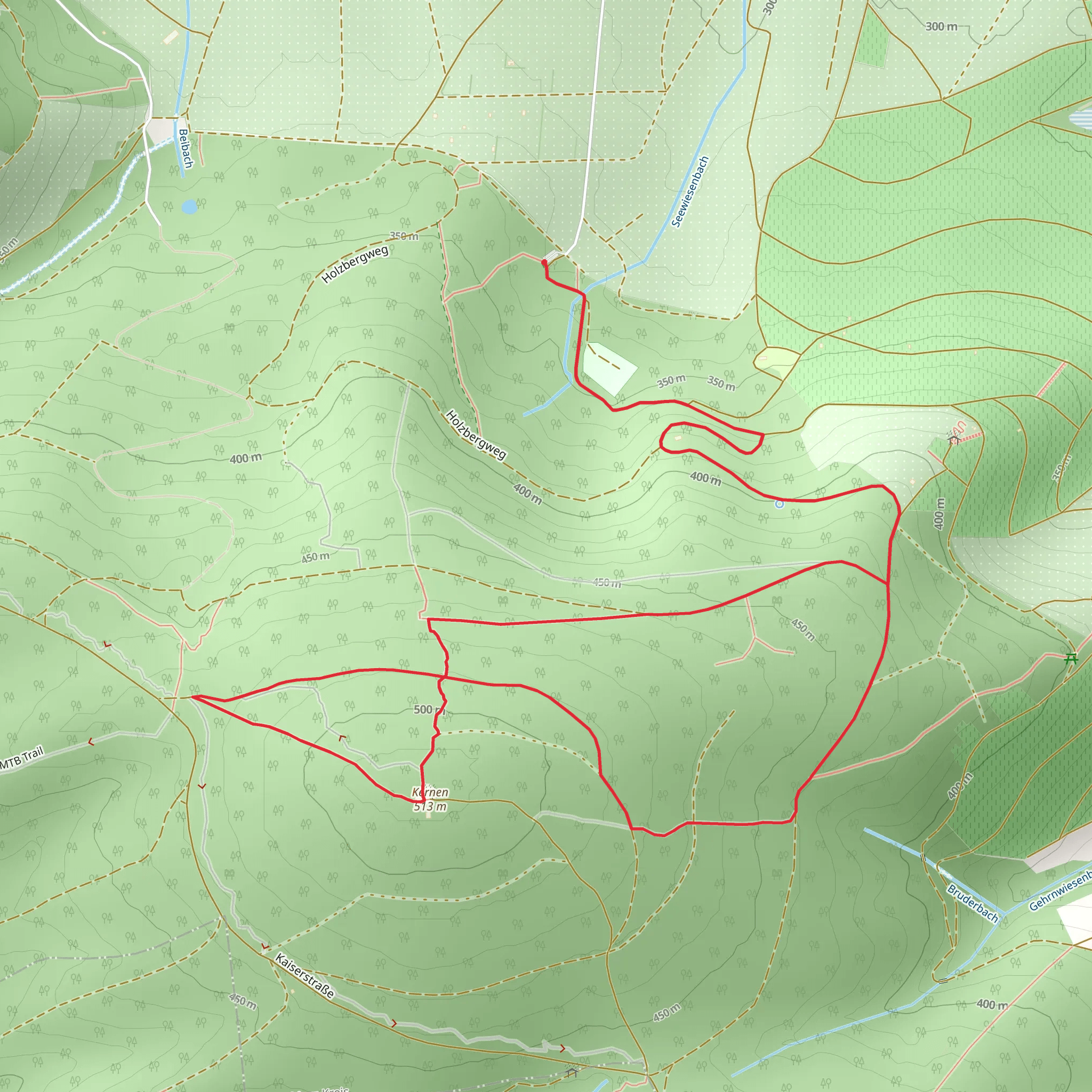 Kernenturm Loop mobile static map