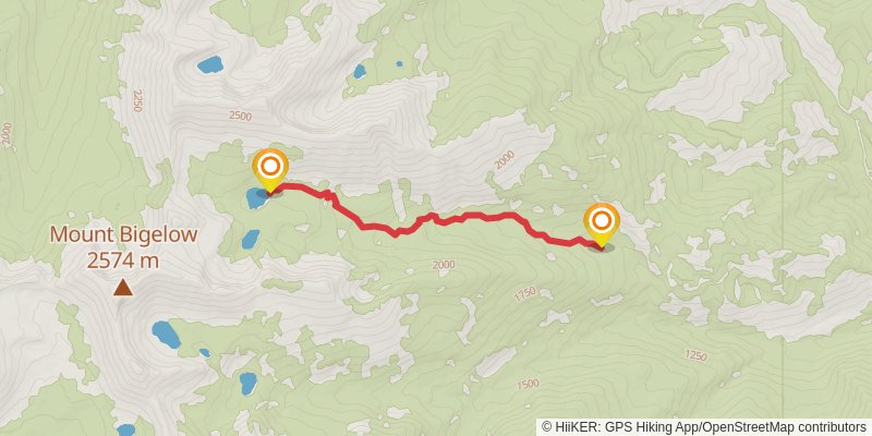 Chelan Summit Trail spur 1 Map