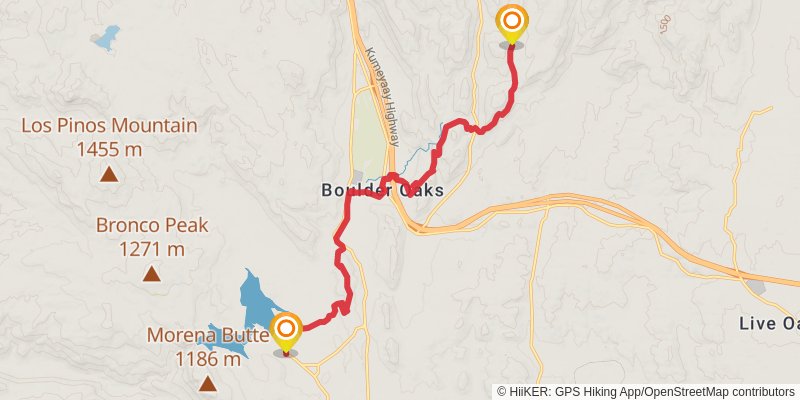 Pacific Crest Trail - California stage 2 Map