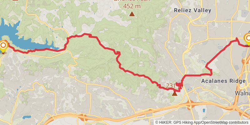 American Discovery Trail North Route stage 384 Map