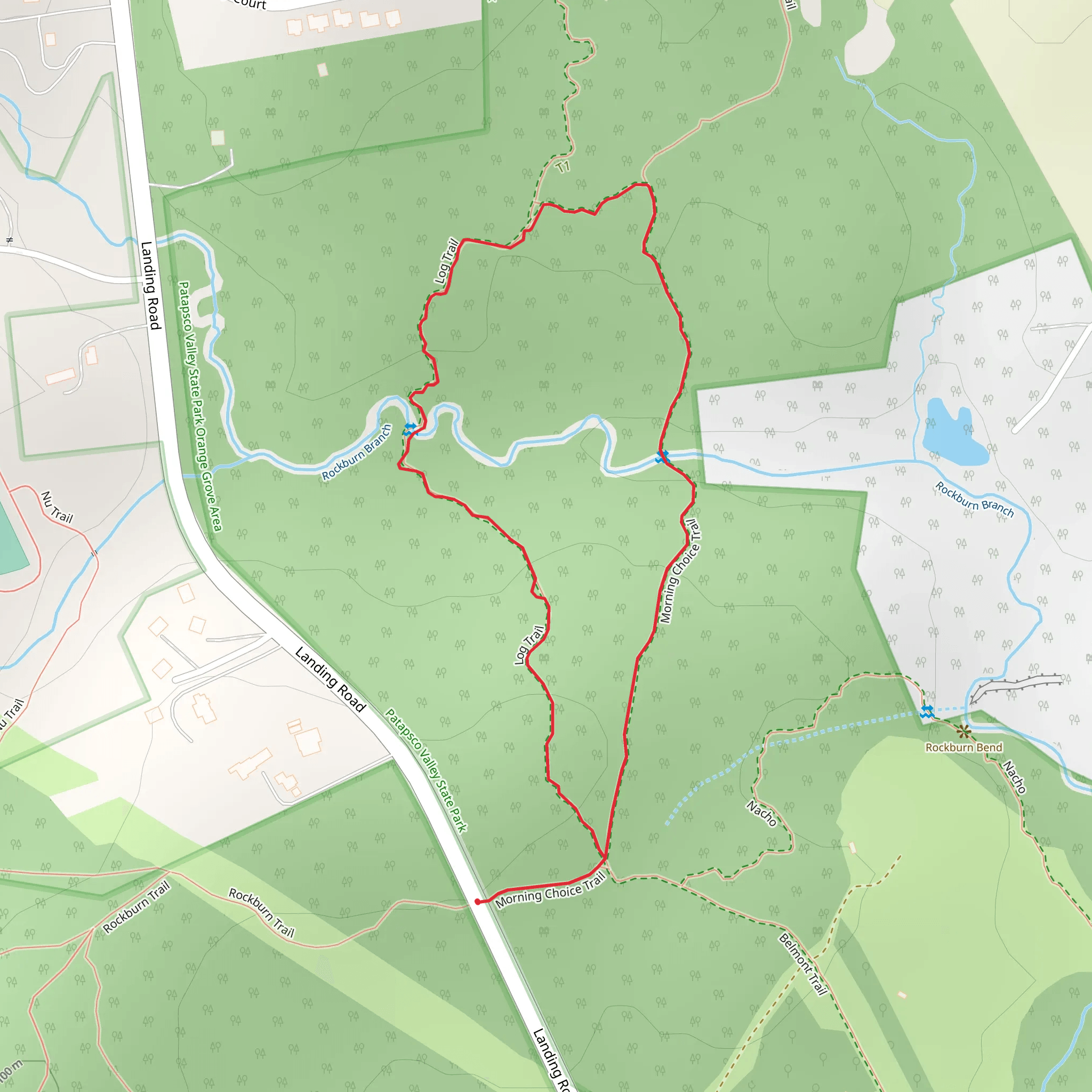 Morning Choice Loop Trail mobile static map