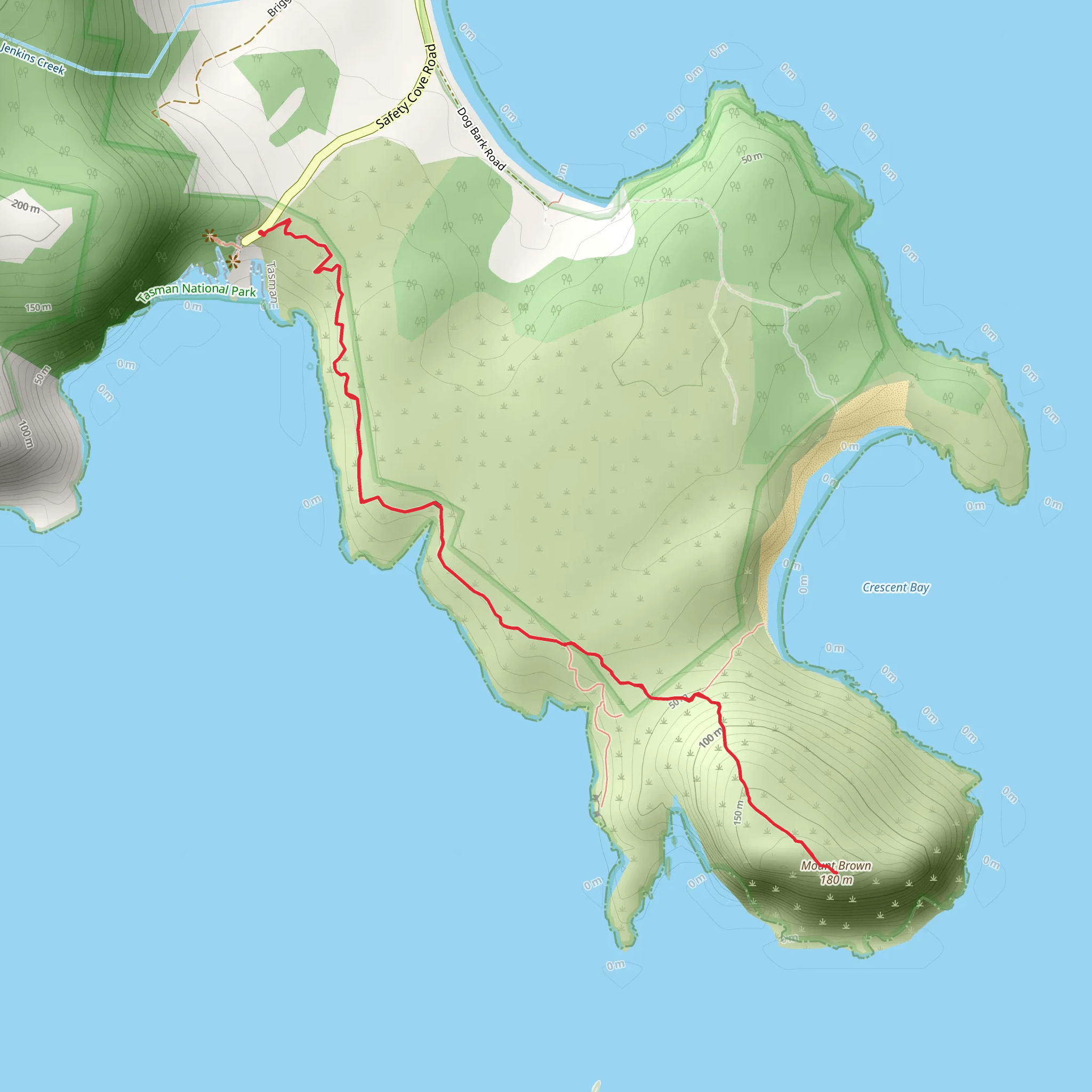 Mount Brown Walk mobile static map