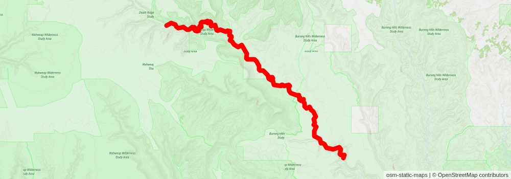 Southwestern Horseshoe Trail stage 33 Map