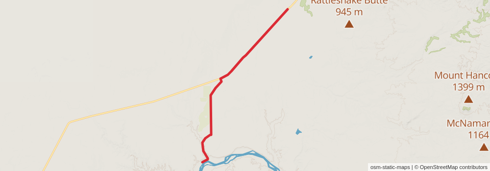 American Perimeter Trail - Rocky Mountains Primary stage 41 Map