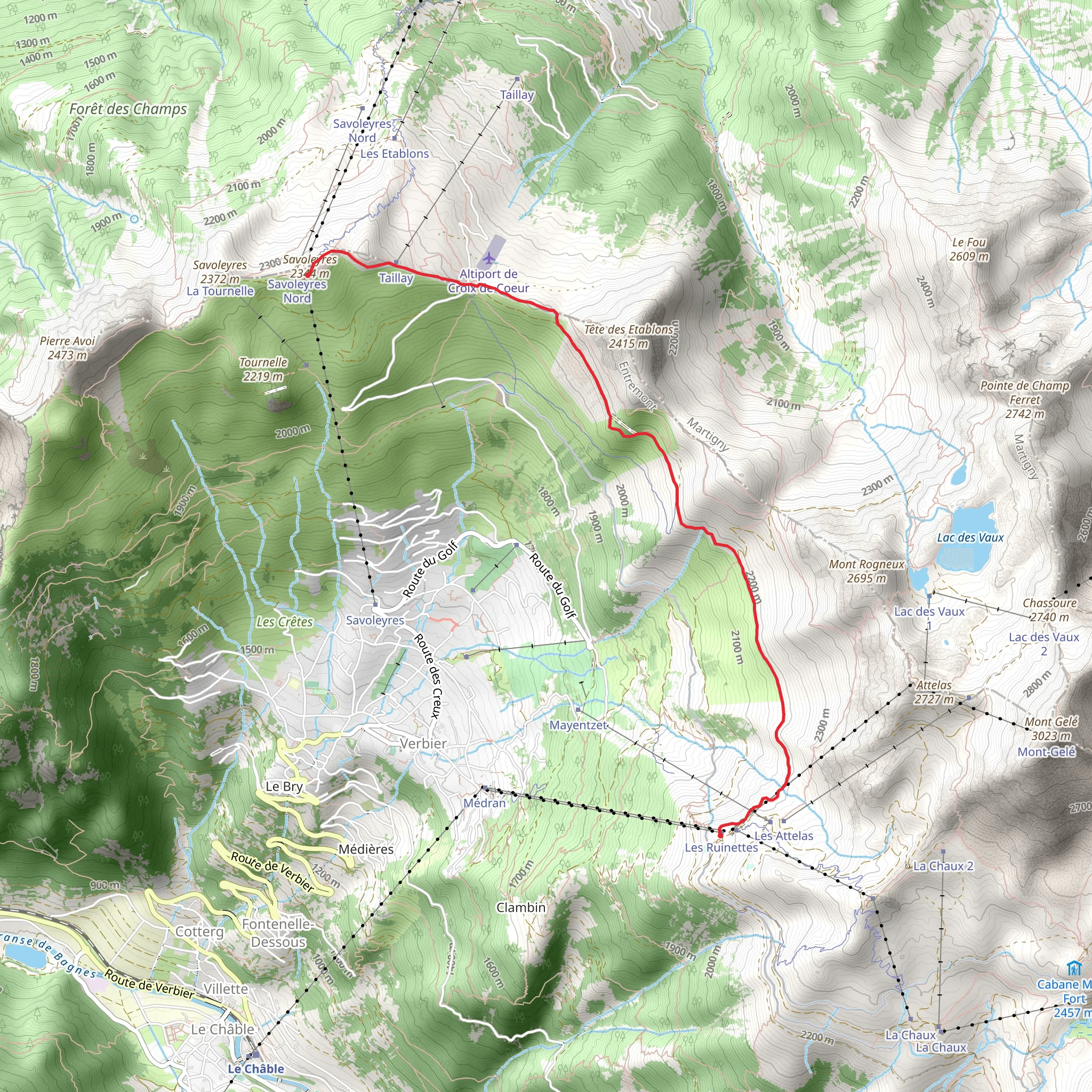 La Planie - Panorama Hike mobile static map