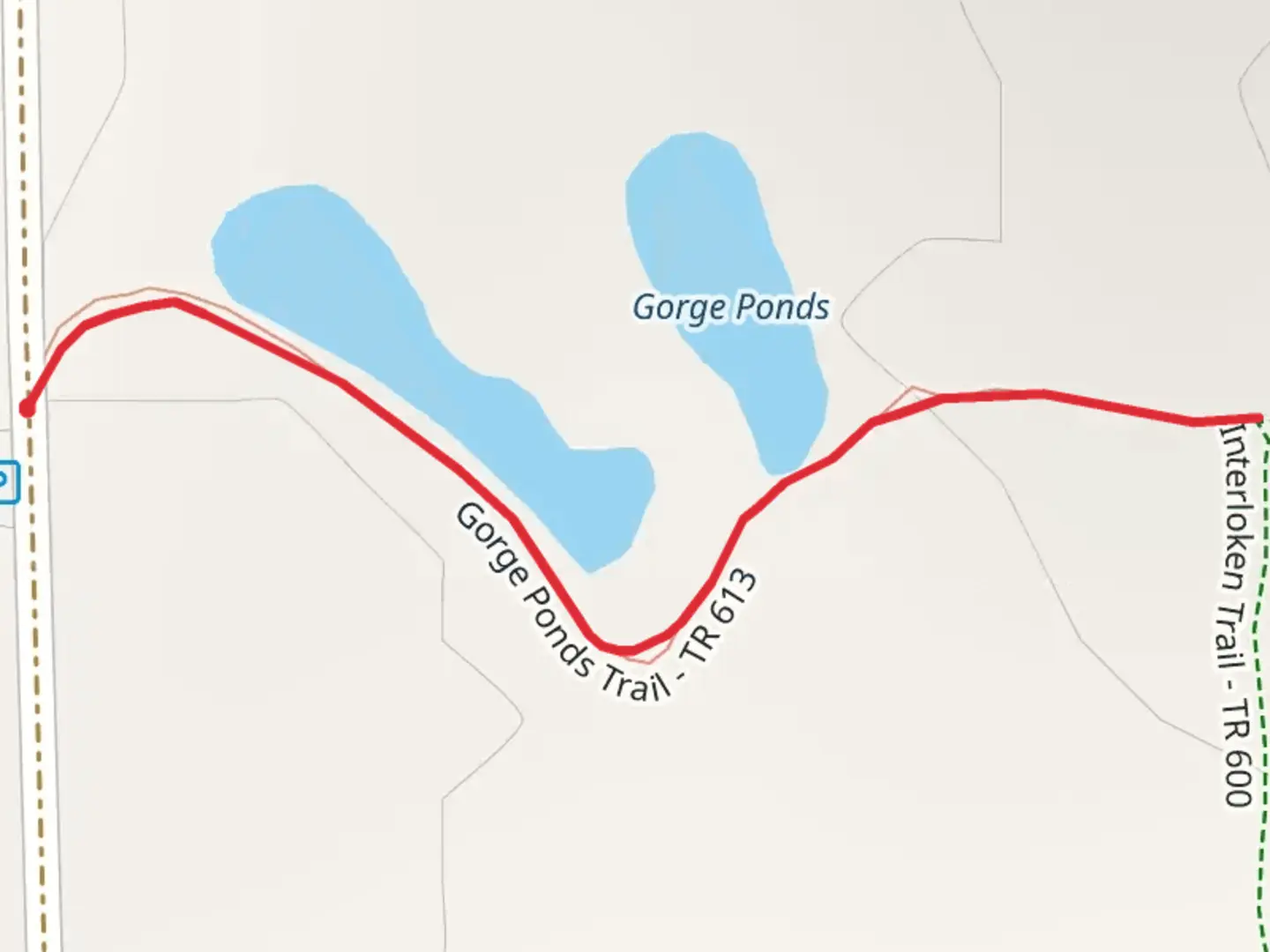 An image depicting the trail Gorge Pond Trail and its surrounding area.