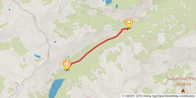Tin Cup Creek Trail stage 2 Map