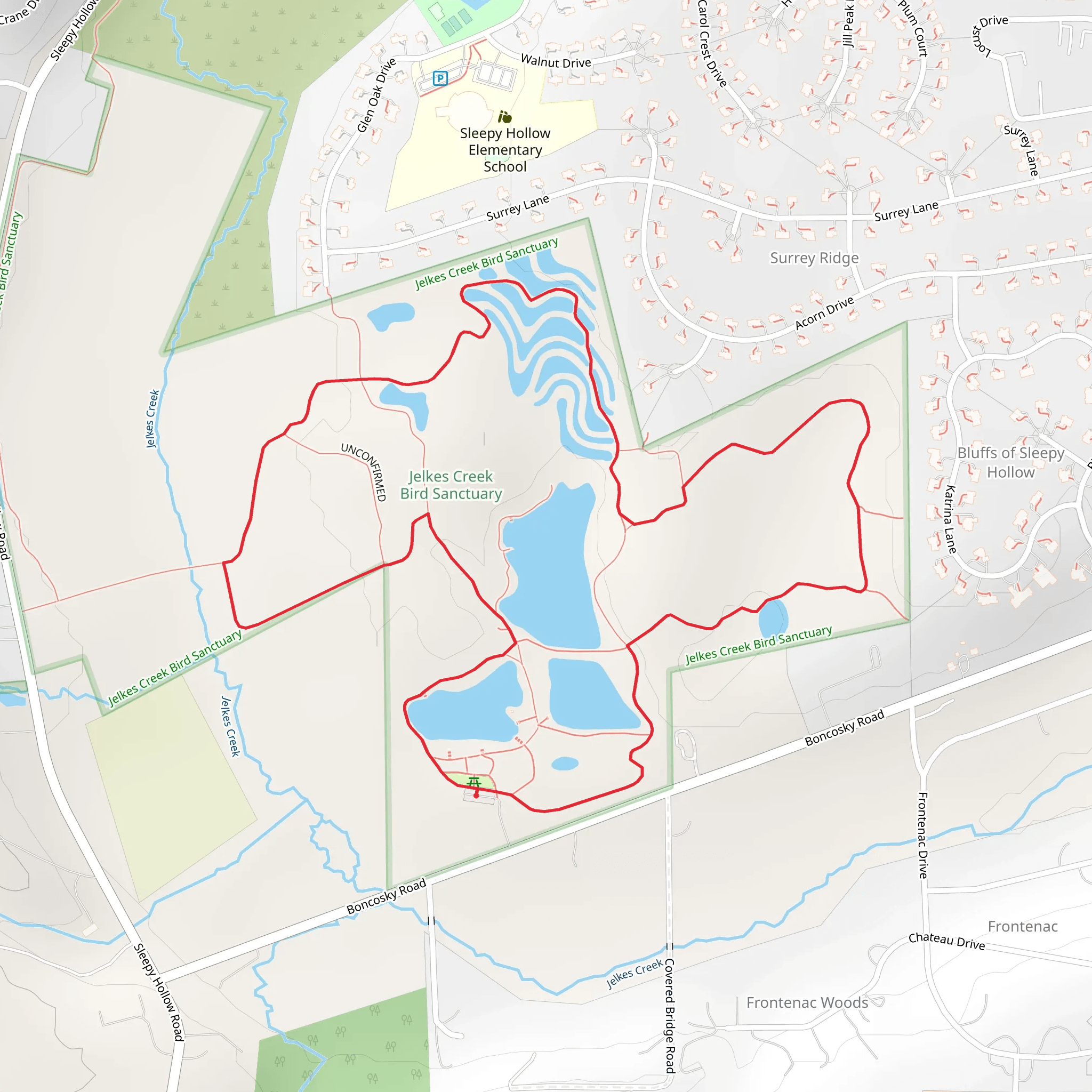 Boncosky Road Loop - North mobile static map
