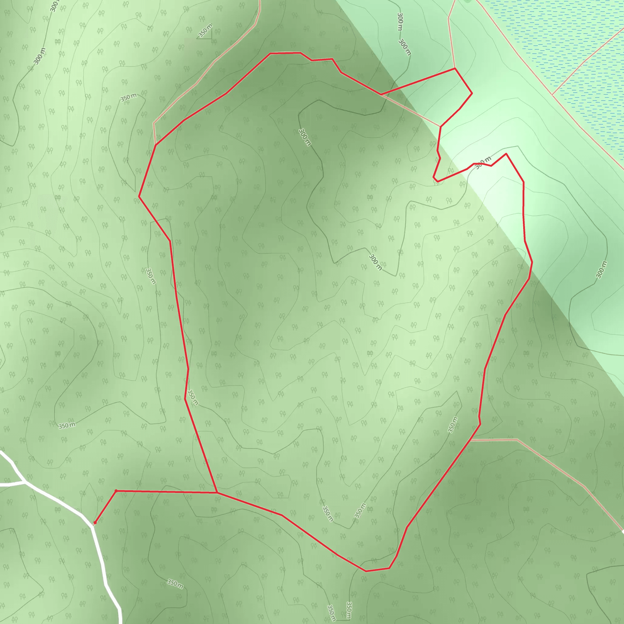 North Ridge Loop Trail mobile static map
