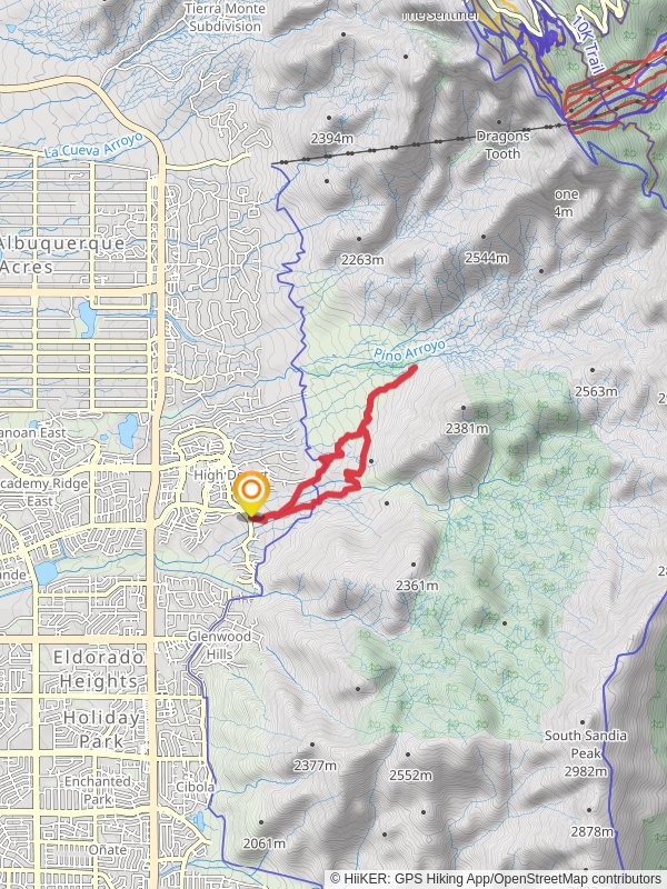 Michael Emery, Trail 341 and Bear Canyon Arroyo Loop Trail mobile static map