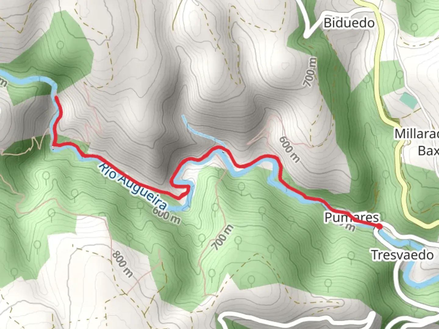 An image depicting the trail Seimeira Waterfall Route and its surrounding area.