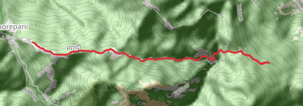 Annapurna Base Camp Trek stage 3 Map
