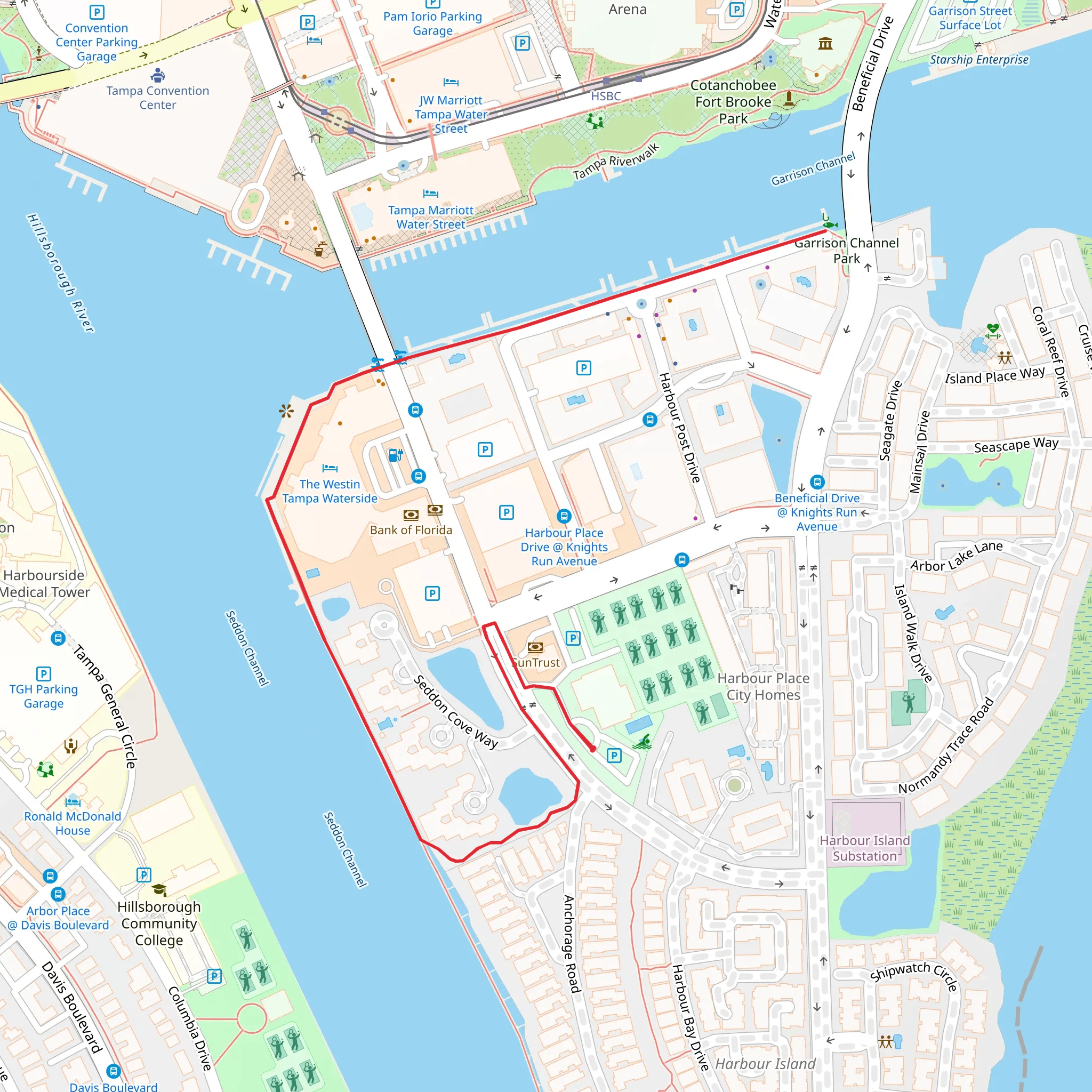 Garrison Channel Park mobile static map