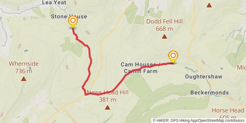 Dales Way stage 4 Map