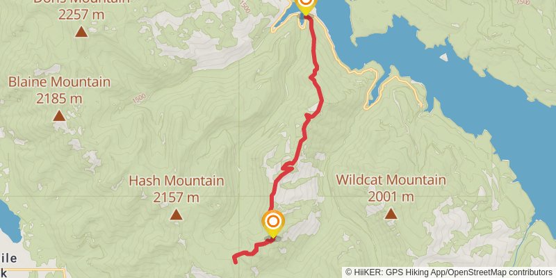 Jimmie Ridge Trail stage 2 Map