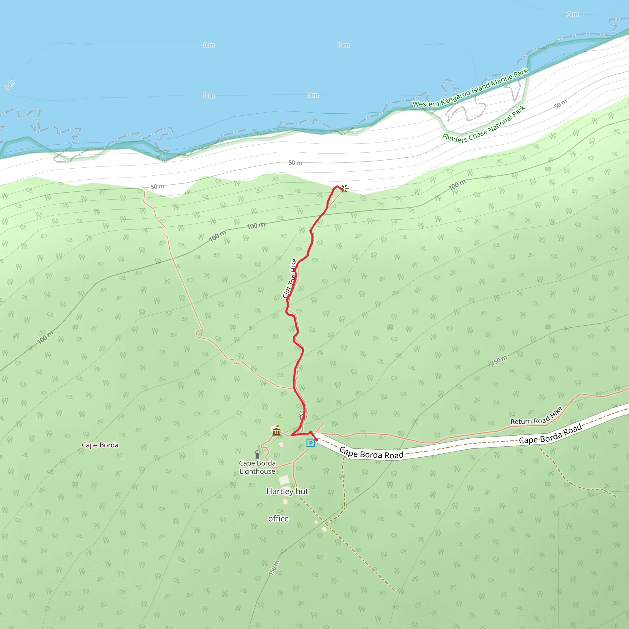Cliff Top Walk mobile static map