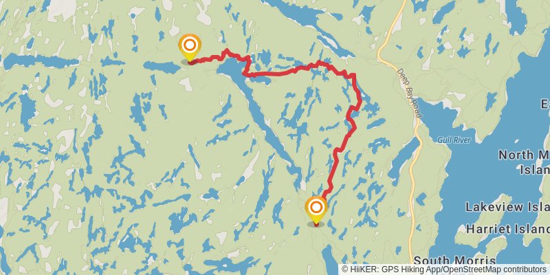 Ganaraska Trail alt 1 Map