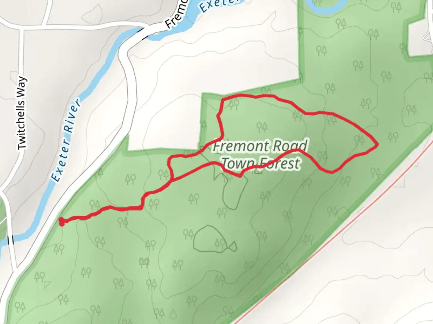 An image depicting the trail Fremont Road Loop and its surrounding area.