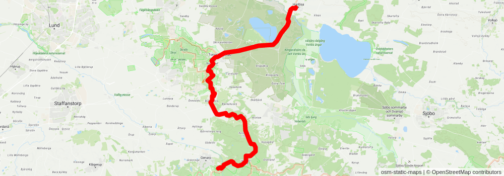 Skåneleden 2 stage 8 Map