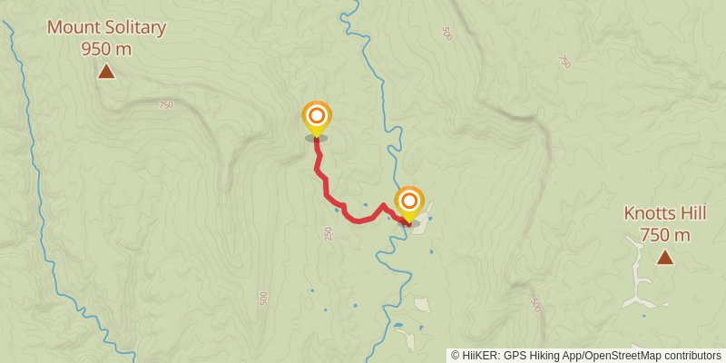Kedumba Valley Circuit spur 1 Map