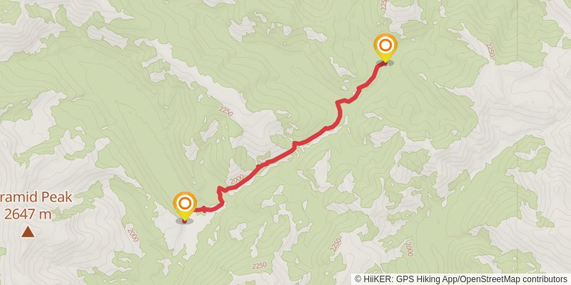 Upper Landers Trail via Dearborn River Trail and CDT stage 3 Map
